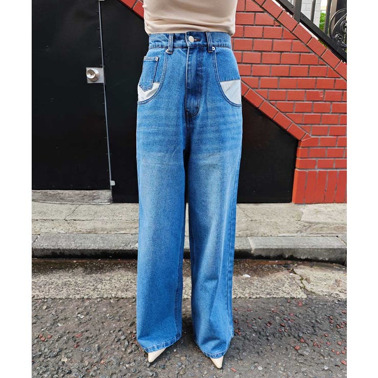 オーバーポケットデザインデニムesutoreja パンツ スタイルアップ | BUYSENSE | 詳細画像11 