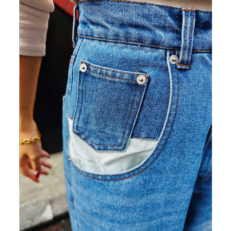 オーバーポケットデザインデニムesutoreja パンツ スタイルアップ | BUYSENSE | 詳細画像12 