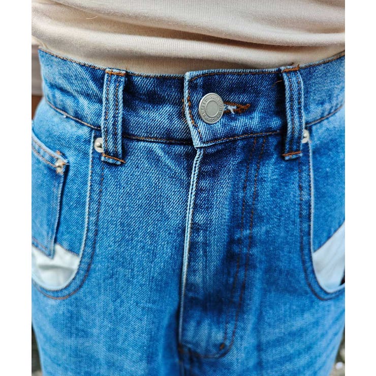 オーバーポケットデザインデニムesutoreja パンツ スタイルアップ | BUYSENSE | 詳細画像13 