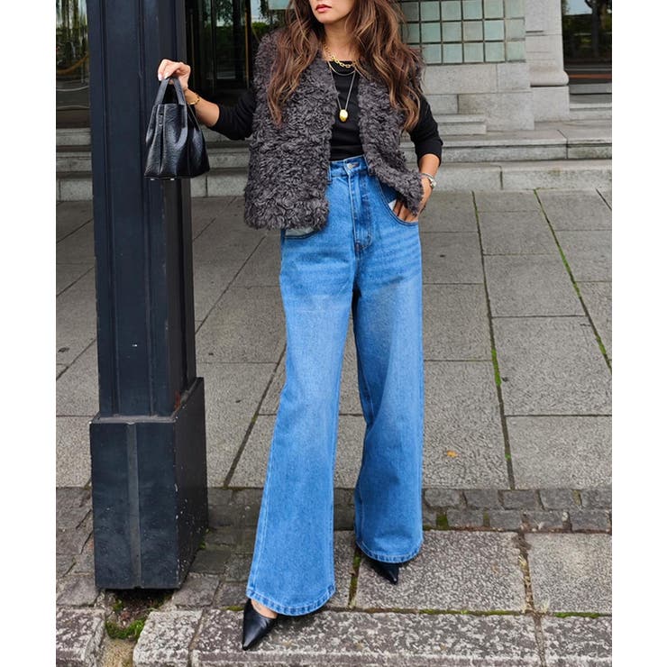 オーバーポケットデザインデニムesutoreja パンツ スタイルアップ | BUYSENSE | 詳細画像4 