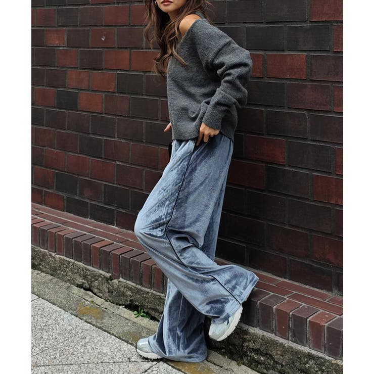 サイドラインベロアイージーパンツesutoreja ボトム スタイルアップ | BUYSENSE | 詳細画像11 