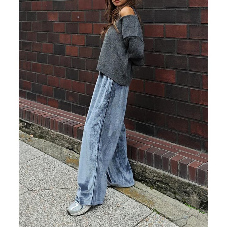 サイドラインベロアイージーパンツesutoreja ボトム スタイルアップ | BUYSENSE | 詳細画像12 