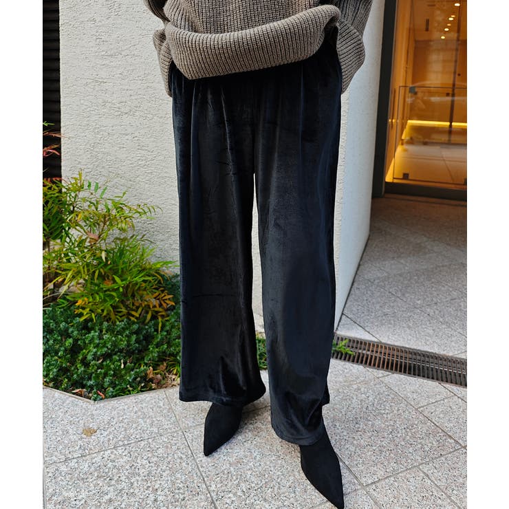 サイドラインベロアイージーパンツesutoreja ボトム スタイルアップ | BUYSENSE | 詳細画像3 