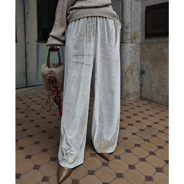 サイドラインベロアイージーパンツesutoreja ボトム スタイルアップ | BUYSENSE | 詳細画像6 