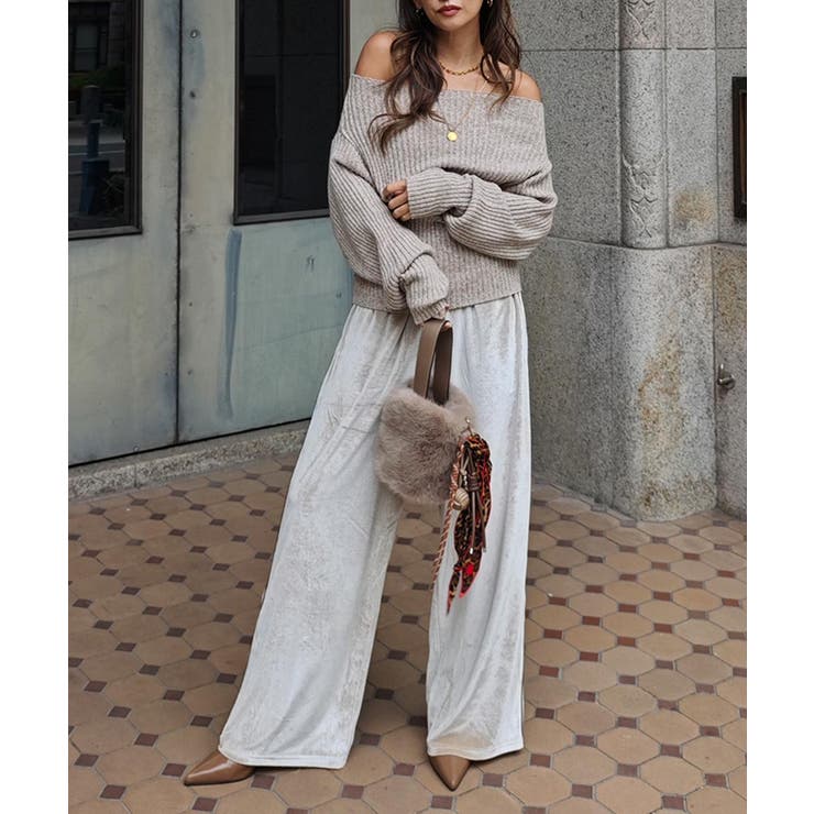 サイドラインベロアイージーパンツesutoreja ボトム スタイルアップ | BUYSENSE | 詳細画像7 