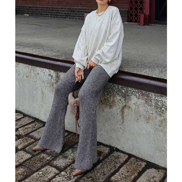 ミックスニットフレアパンツesutoreja ボトム スタイルアップ | BUYSENSE | 詳細画像8 