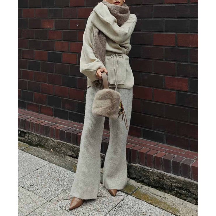 ミックスニットフレアパンツesutoreja ボトム スタイルアップ | BUYSENSE | 詳細画像4 