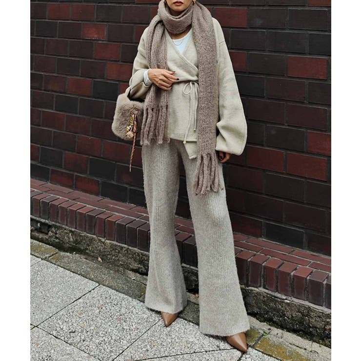 ミックスニットフレアパンツesutoreja ボトム スタイルアップ | BUYSENSE | 詳細画像5 