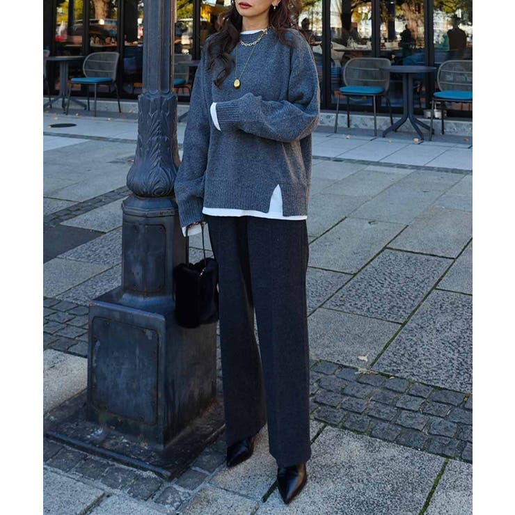 ウールライクセンタープレスパンツesutoreja ボトム スタイルアップ | BUYSENSE | 詳細画像3 