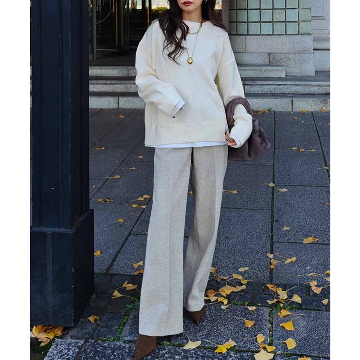 ウールライクセンタープレスパンツesutoreja ボトム スタイルアップ | BUYSENSE | 詳細画像4 