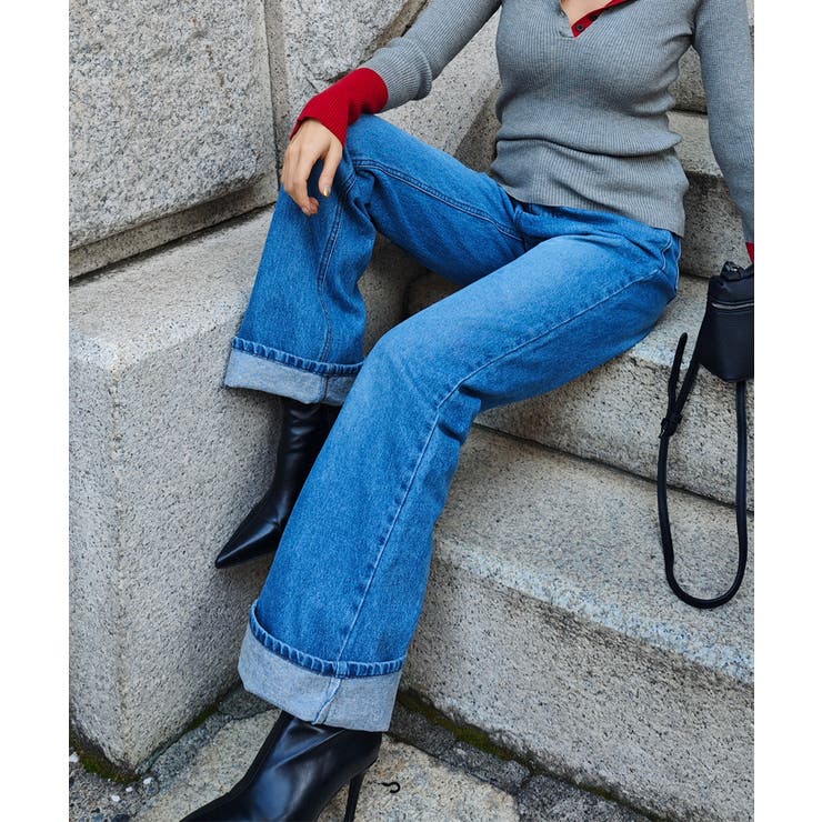 フレアデニムパンツesutoreja ボトム スタイルアップ | BUYSENSE | 詳細画像7 