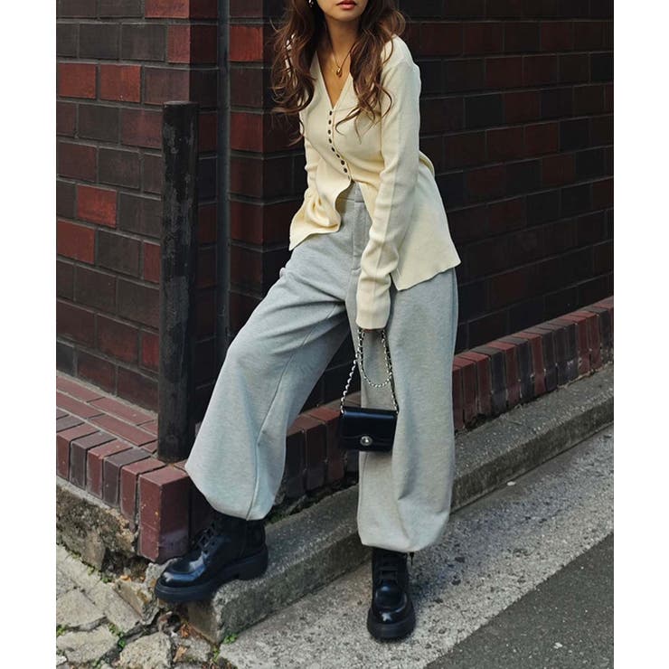 2wayヘムワイドスリットパンツesutoreja ボトム スタイルアップ | BUYSENSE | 詳細画像7 