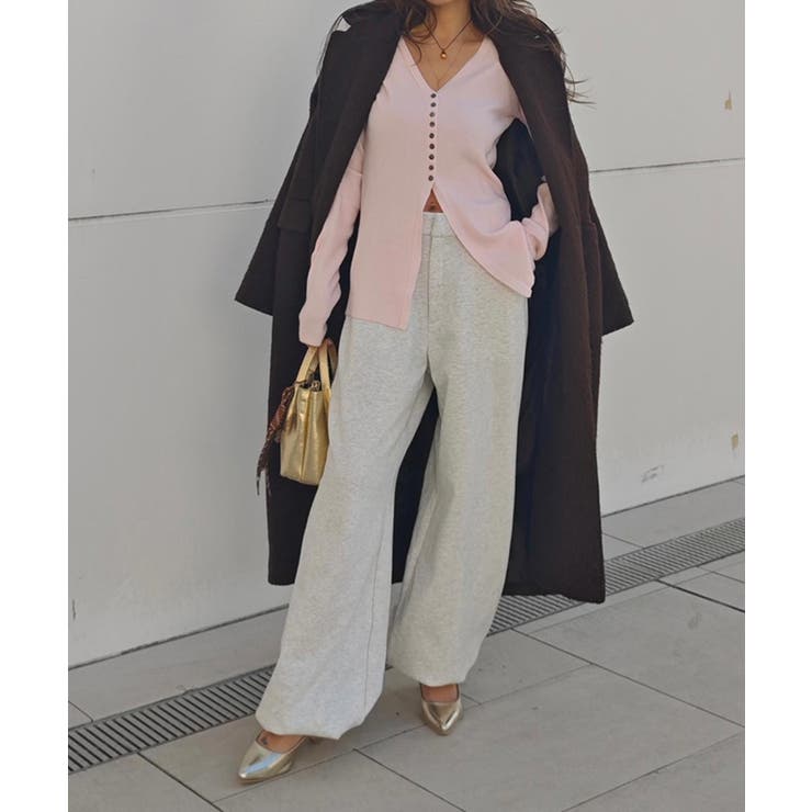 2wayヘムワイドスリットパンツesutoreja ボトム スタイルアップ | BUYSENSE | 詳細画像10 