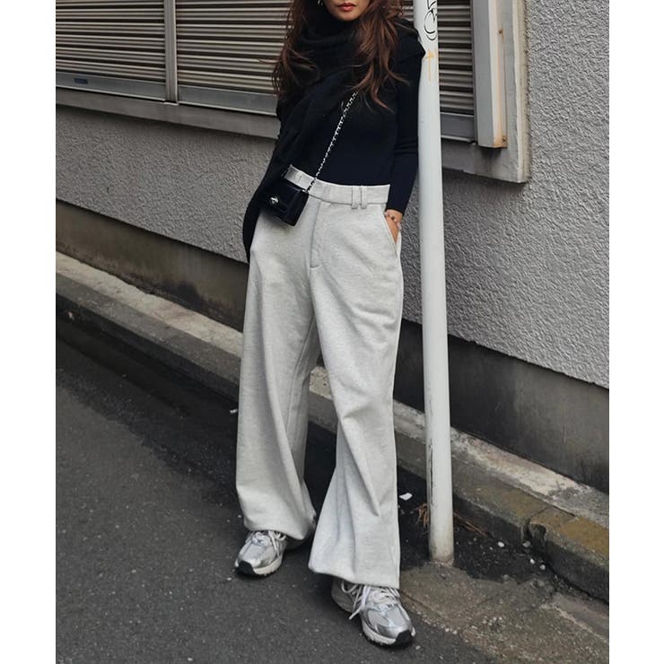 2wayヘムワイドスリットパンツesutoreja ボトム スタイルアップ | BUYSENSE | 詳細画像11 