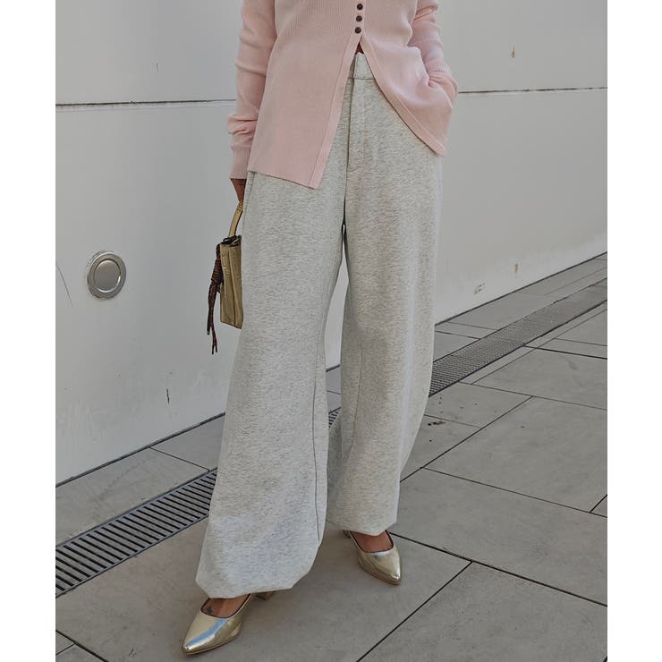 オートミール | 2wayヘムワイドスリットパンツesutoreja ボトム スタイルアップ | BUYSENSE