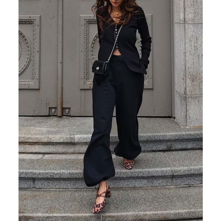 2wayヘムワイドスリットパンツesutoreja ボトム スタイルアップ | BUYSENSE | 詳細画像2 