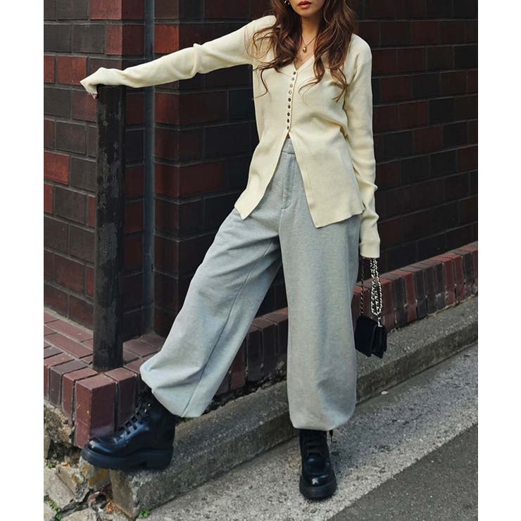 2wayヘムワイドスリットパンツesutoreja ボトム スタイルアップ | BUYSENSE | 詳細画像6 