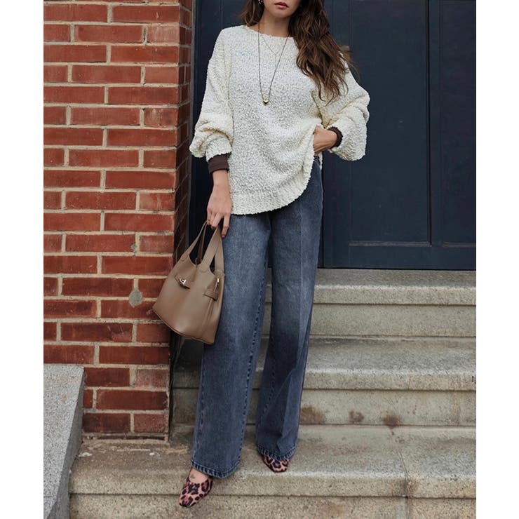 センタープレスワイドデニムesutoreja ボトム スタイルアップ | BUYSENSE | 詳細画像9 