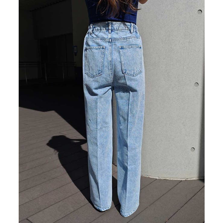 センタープレスワイドデニムesutoreja ボトム スタイルアップ | BUYSENSE | 詳細画像14 