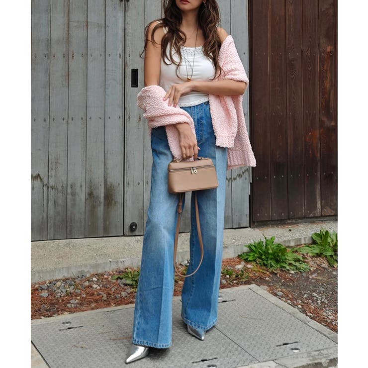 センタープレスワイドデニムesutoreja ボトム スタイルアップ | BUYSENSE | 詳細画像5 