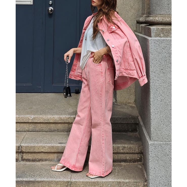 ケミカルウォッシュカラーデニムパンツesutoreja ボトム スタイルアップ | BUYSENSE | 詳細画像11 