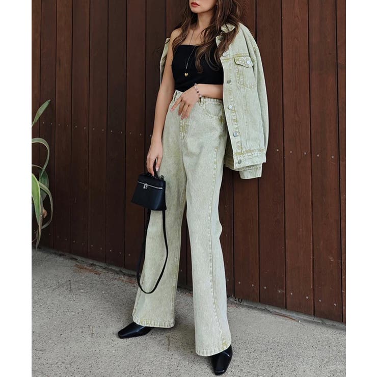 ケミカルウォッシュカラーデニムパンツesutoreja ボトム スタイルアップ | BUYSENSE | 詳細画像4 