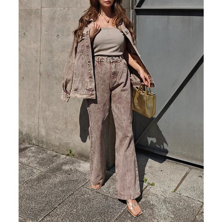 ケミカルウォッシュカラーデニムパンツesutoreja ボトム スタイルアップ | BUYSENSE | 詳細画像5 