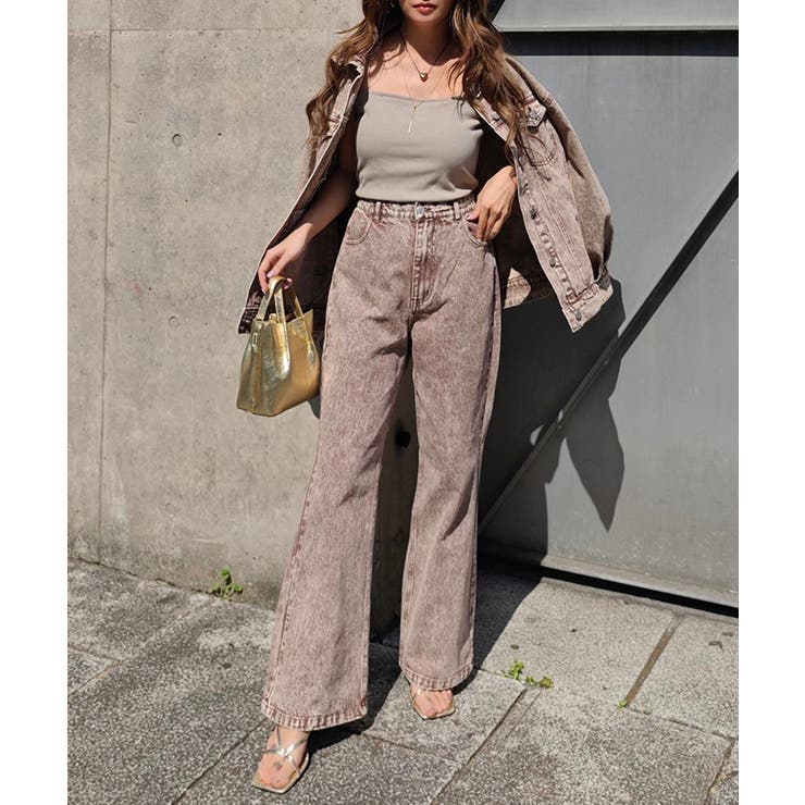 ケミカルウォッシュカラーデニムパンツesutoreja ボトム スタイルアップ | BUYSENSE | 詳細画像6 