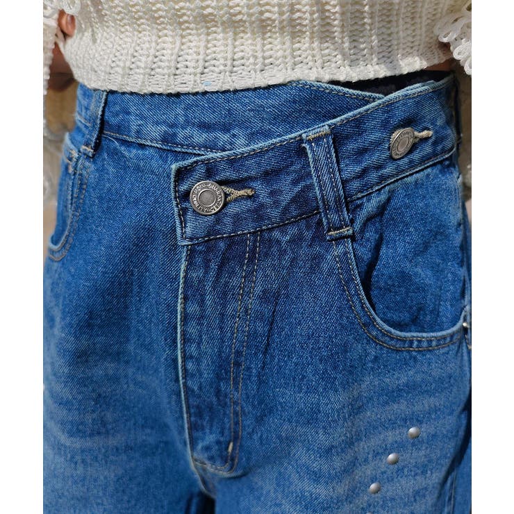 スタッズカーブデニムパンツesutoreja ボトム スタイルアップ | BUYSENSE | 詳細画像15 