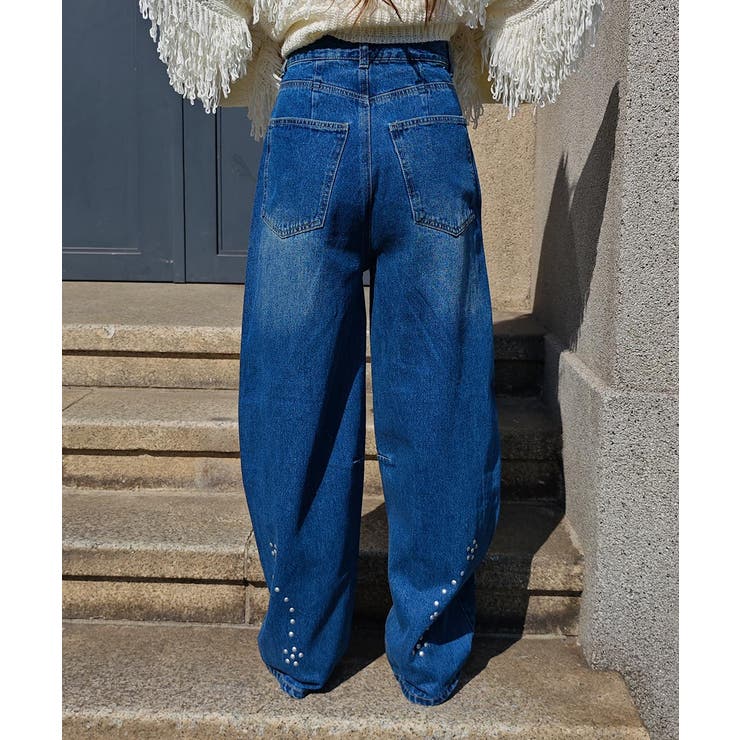 スタッズカーブデニムパンツesutoreja ボトム スタイルアップ | BUYSENSE | 詳細画像18 