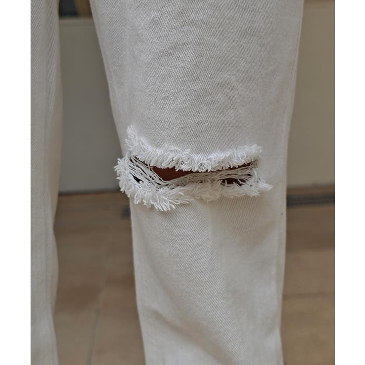 ダメージテーパードデニムパンツesutoreja ボトム スタイルアップ | BUYSENSE | 詳細画像13 