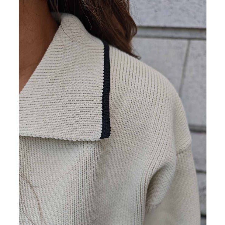 ダブルジップニットブルゾンesutoreja カーディガン スタイルアップ | BUYSENSE | 詳細画像11 