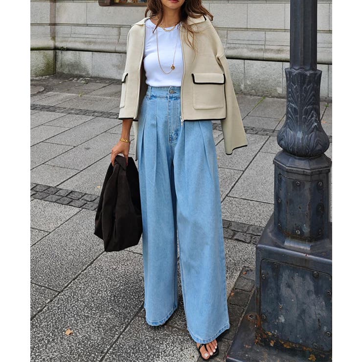 ダブルジップニットブルゾンesutoreja カーディガン スタイルアップ | BUYSENSE | 詳細画像3 