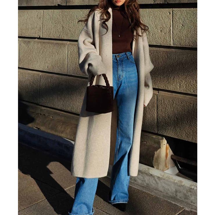 ロングニットカーディガンesutoreja カーディガン スタイルアップ | BUYSENSE | 詳細画像2 