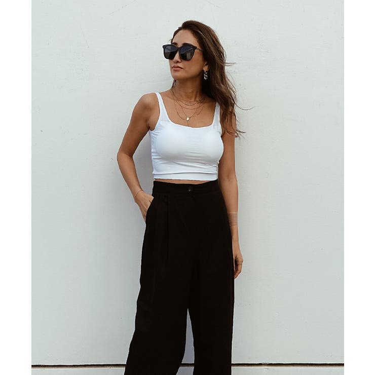 パッド付きスクエアブラトップ esutoreja カットソー | BUYSENSE | 詳細画像2 