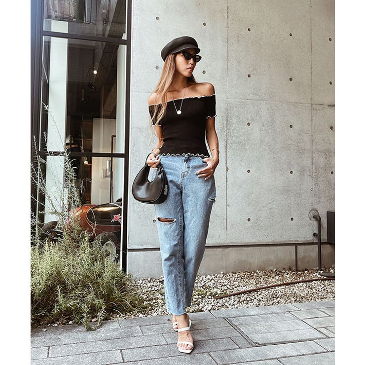 オフショアーリブニットトップス esutoreja カットソー | BUYSENSE | 詳細画像13 