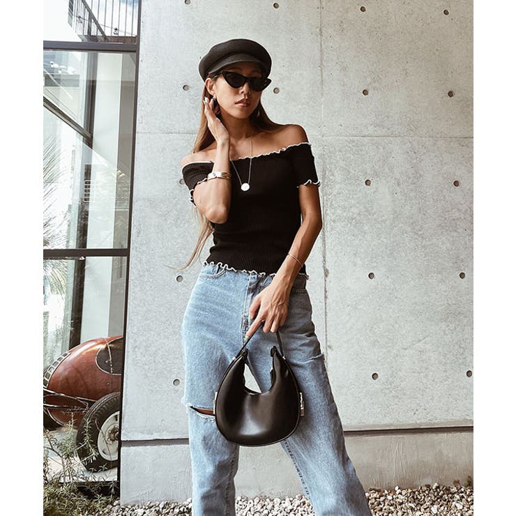 オフショアーリブニットトップス esutoreja カットソー | BUYSENSE | 詳細画像15 