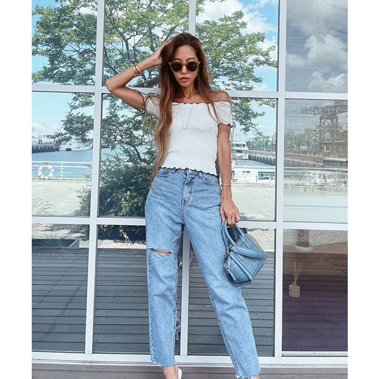 オフショアーリブニットトップス esutoreja カットソー | BUYSENSE | 詳細画像4 