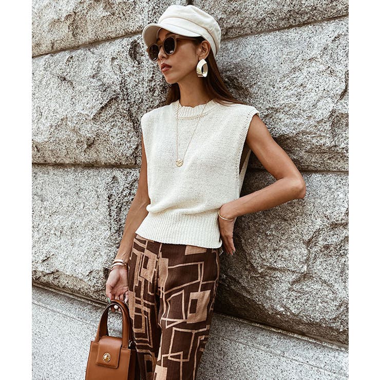 アイボリー | ショートニットトップス esutoreja カットソー | BUYSENSE