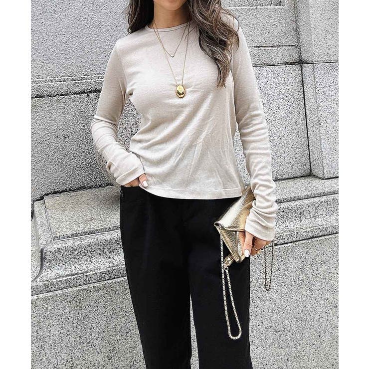 ベージュ | シンプルトップス esutoreja カットソー | BUYSENSE