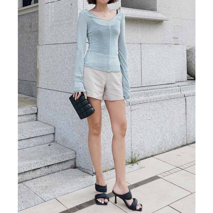 シースルーデザインフリルトップス esutoreja カットソー | BUYSENSE | 詳細画像6 