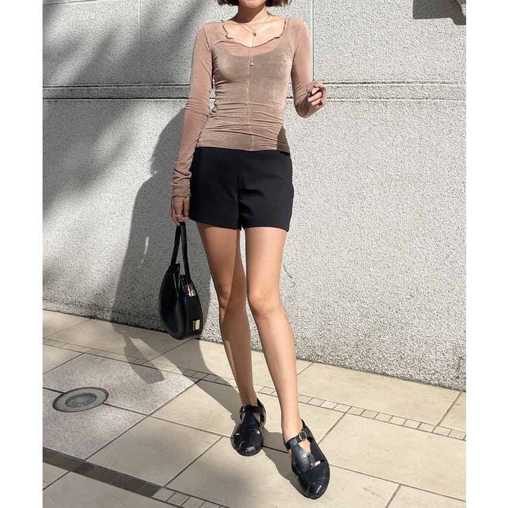 シースルーデザインフリルトップス esutoreja カットソー | BUYSENSE | 詳細画像7 