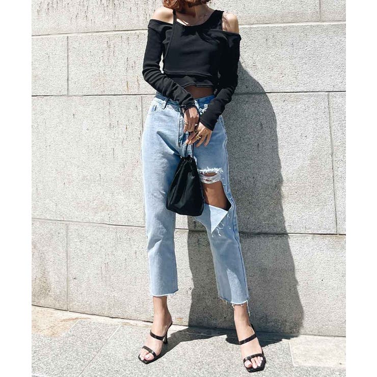 レイヤードショートトップス esutoreja カットソー | BUYSENSE | 詳細画像4 