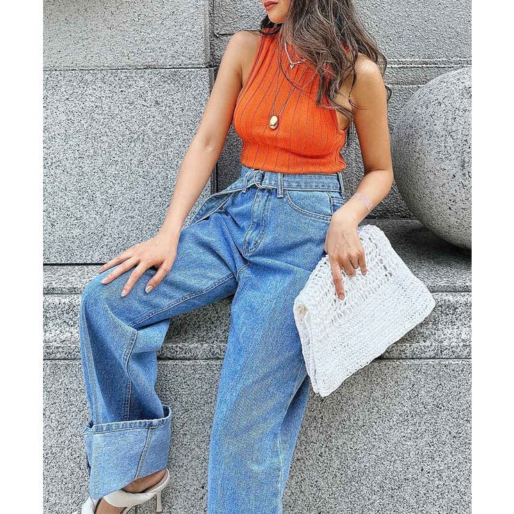 フリルナックノースリーブトップス esutoreja カットソー | BUYSENSE | 詳細画像8 