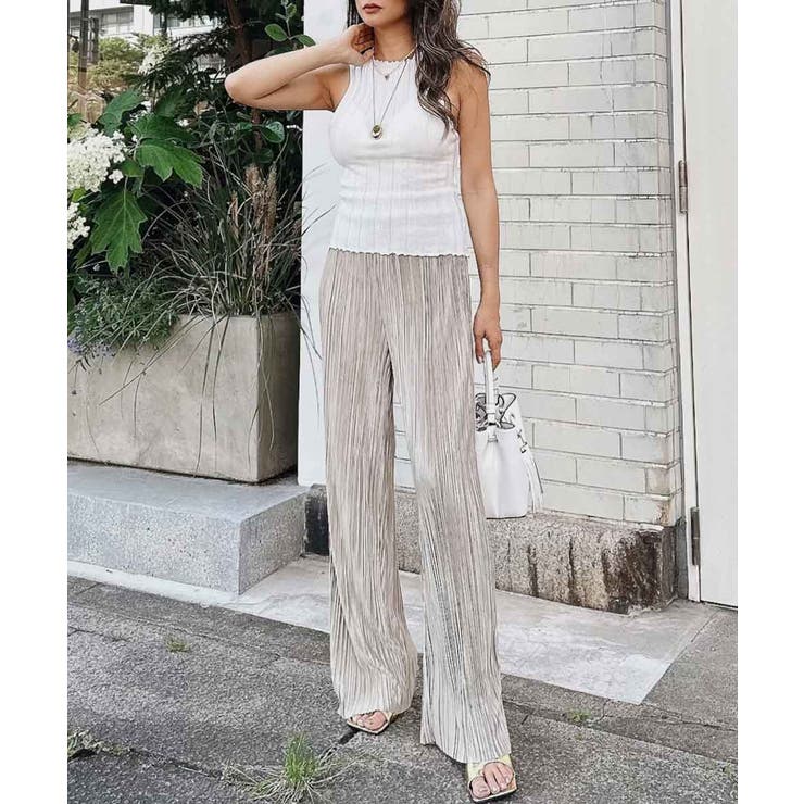 フリルナックノースリーブトップス esutoreja カットソー | BUYSENSE | 詳細画像3 