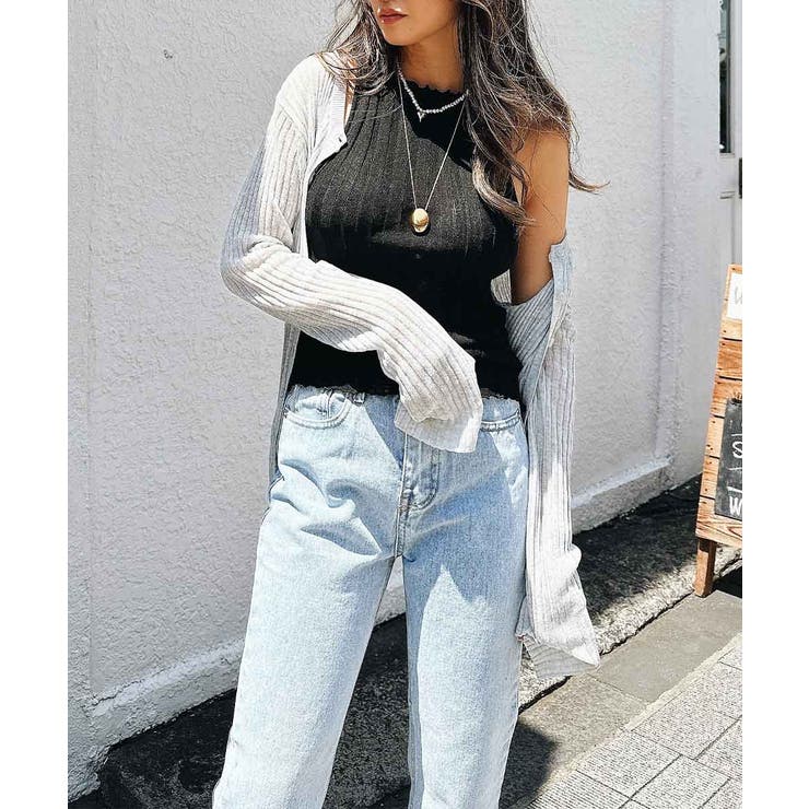 フリルナックノースリーブトップス esutoreja カットソー | BUYSENSE | 詳細画像5 