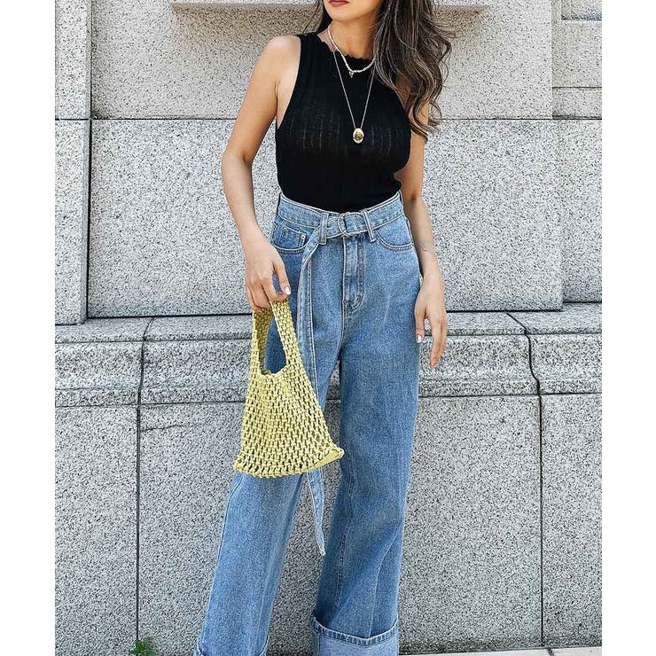 フリルナックノースリーブトップス esutoreja カットソー | BUYSENSE | 詳細画像6 