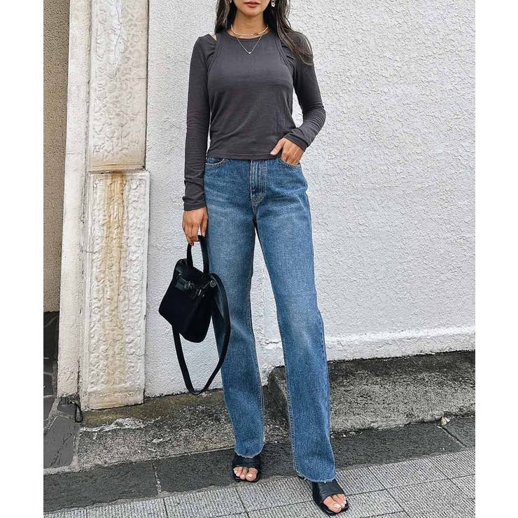 ロングスリーブレイヤードトップス esutoreja カットソー | BUYSENSE | 詳細画像2 