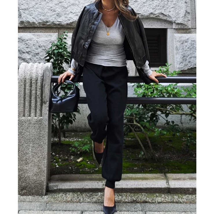 Vネックシンプルトップスesutoreja カットソー スタイルアップレディース | BUYSENSE | 詳細画像7 