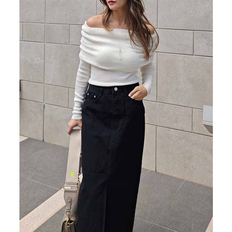 オフショルダーニットトップスesutoreja カットソー スタイルアップ | BUYSENSE | 詳細画像8 